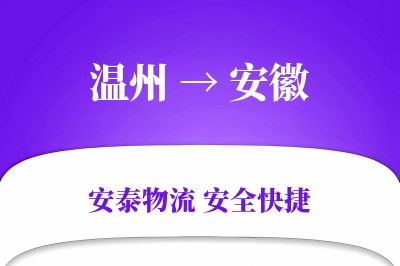 温州到安徽物流公司